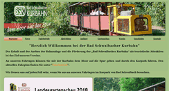 Desktop Screenshot of kurbahn-verein.de